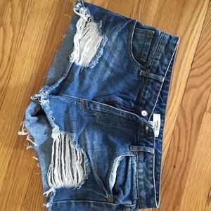 Forever 21 ripped denim mini-shorts