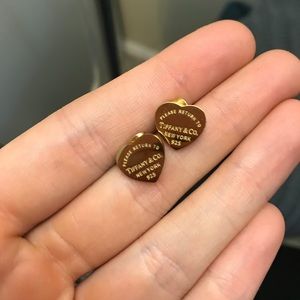 Tiffany's heart tag earrings.