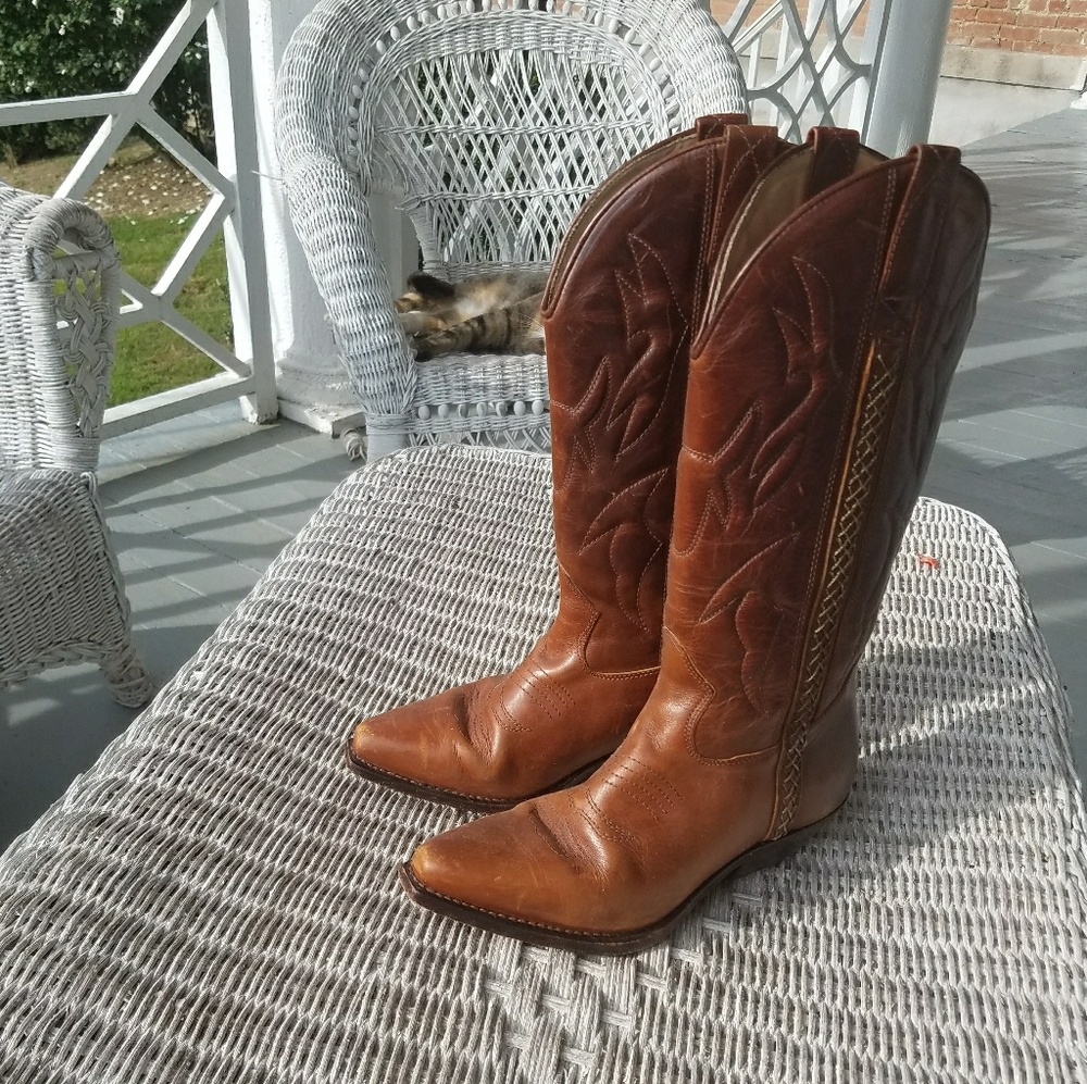 Cole Haan Leather Cowboy Boots