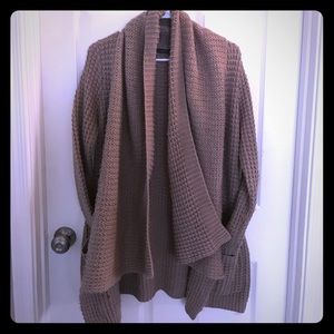 THML nordstroms waffle knit cowl sweater sz m