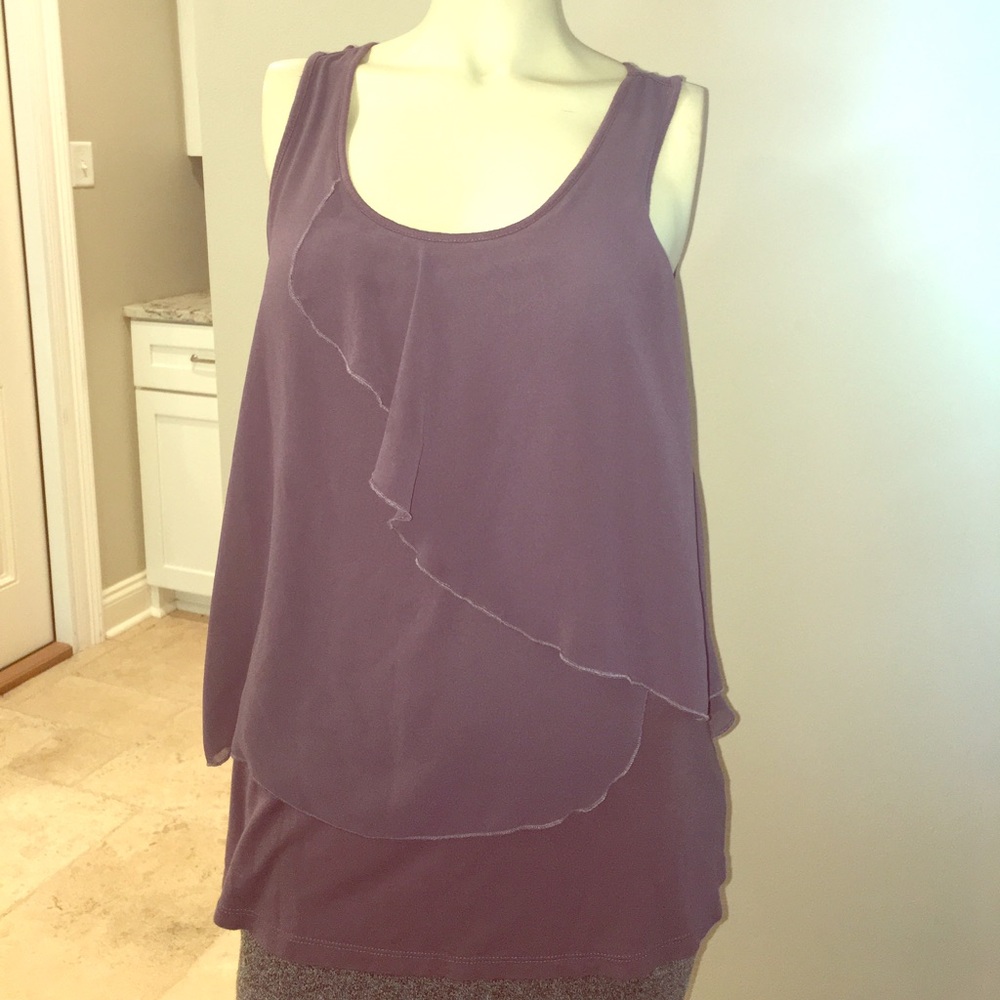 Purple draped tank!! 💜