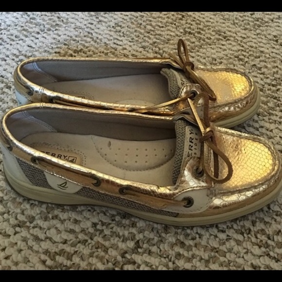 Golden Sperry topsiders 🌟Price Is firm🌟 - Picture 2 of 2