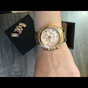 Rose gold Michael Kors watch