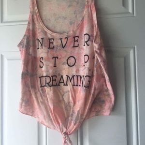 Never stop dreaming top