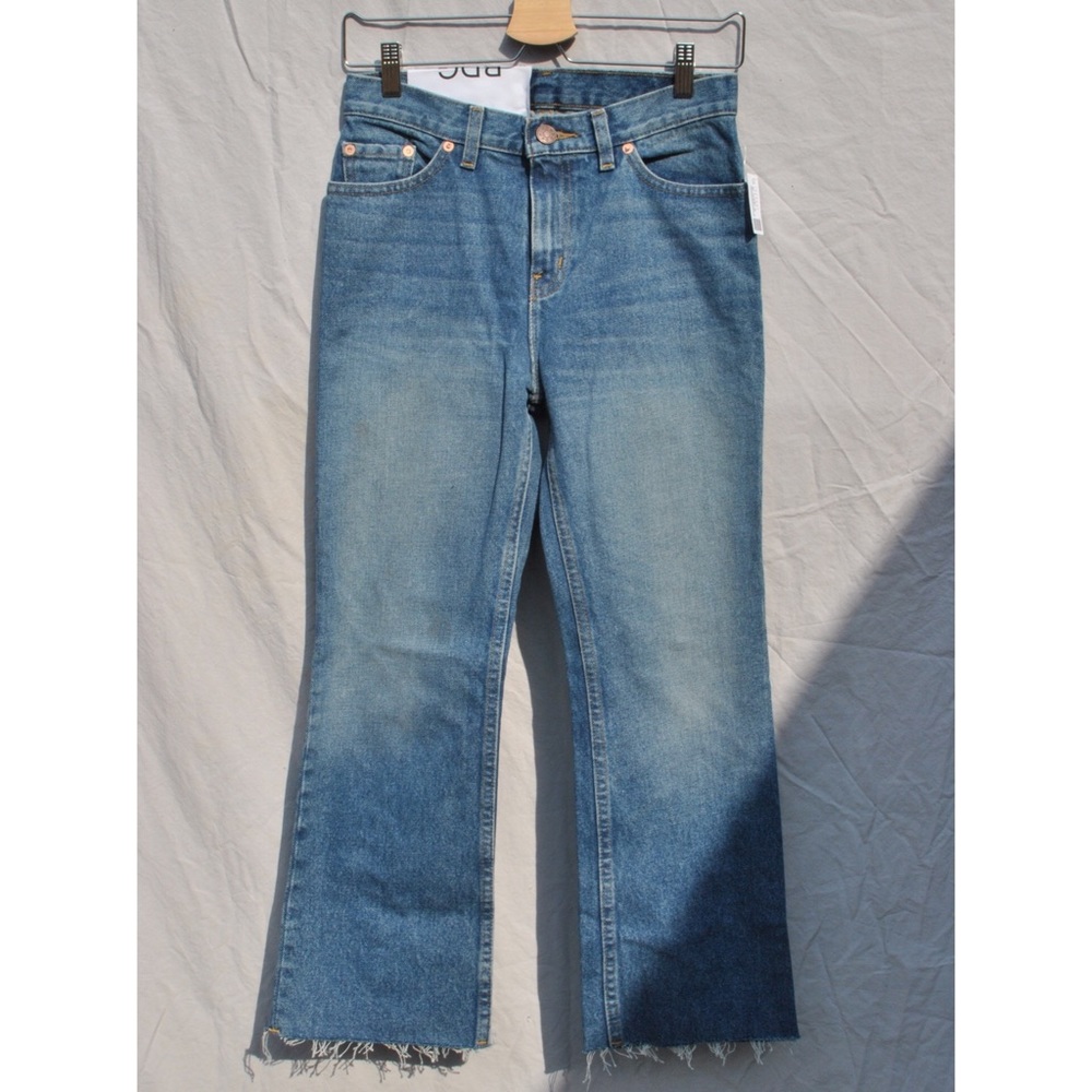 BDG Kick Flare Mid-Rise Cropped Jeans