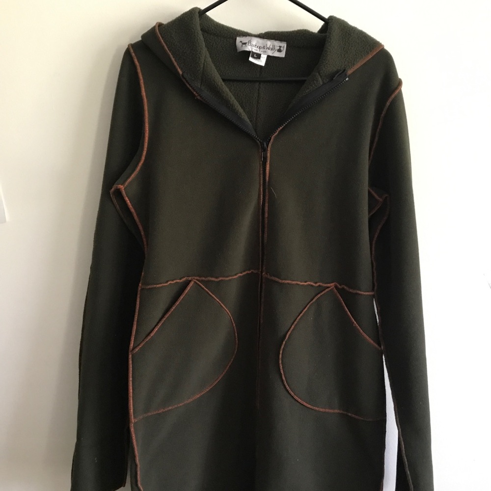 Beebop And Wally Olive Green Coat With Hood