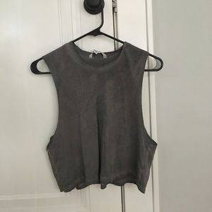 Grey muscle tank