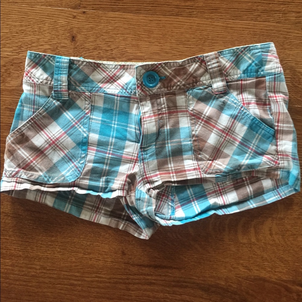Plaid Short Shorts