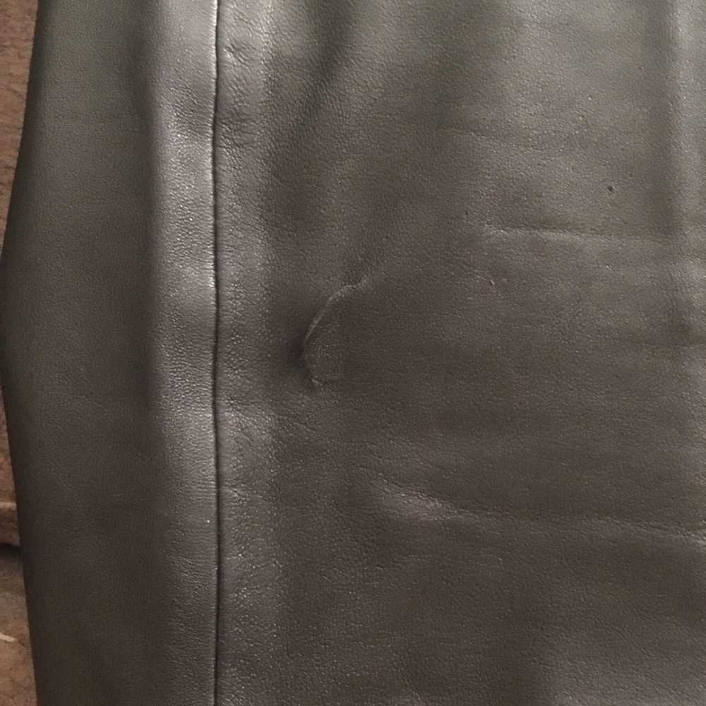 Vintage whet blu leather jeans size 0