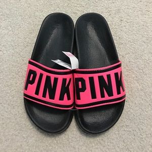 NWT Victoria's Secret Pink Slide Flip Flops