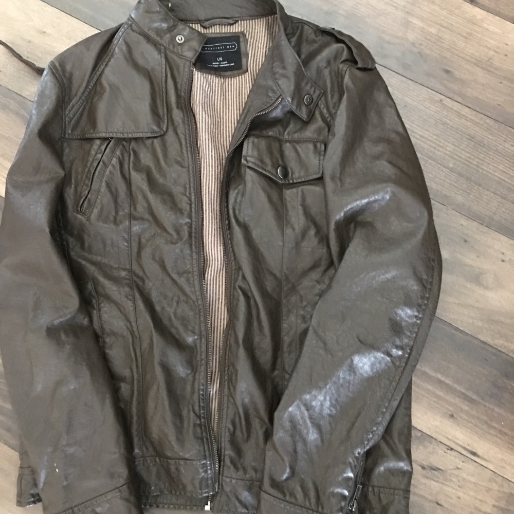 Faux leather jacket