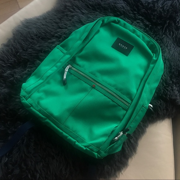 STATE Handbags - State Bedford Backpack Kelly Green Navy