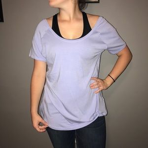 Carrie Underwood lavender top