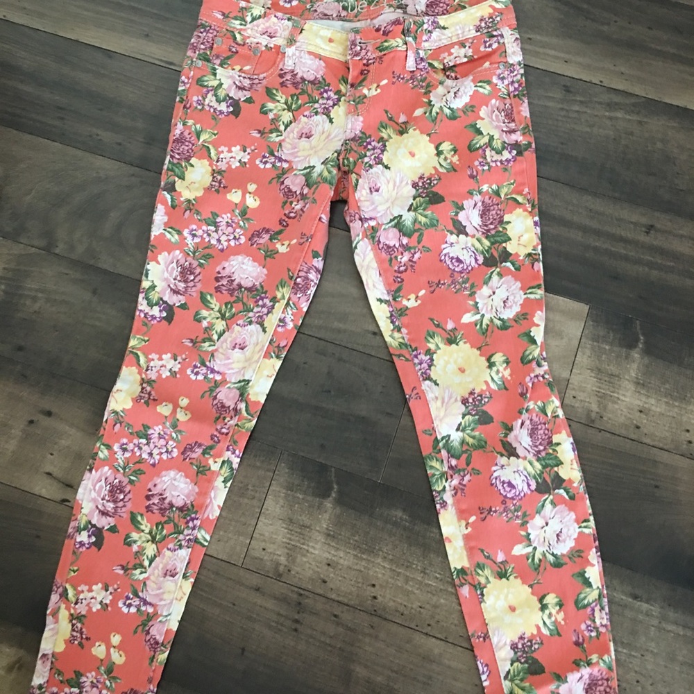 Flower jeans