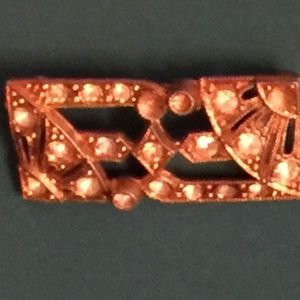 Vintage "Gold" and "Diamond" Art Deco Pin