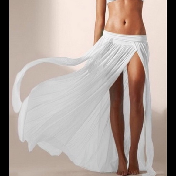 Dresses & Skirts - 💜RESTOCKED💜Mesh Maxi Skirt White