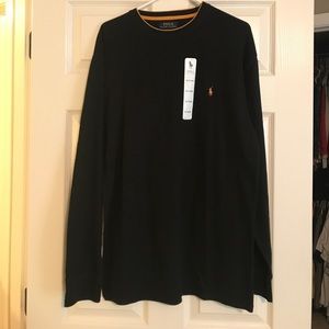 Ralph Lauren black waffle shirt