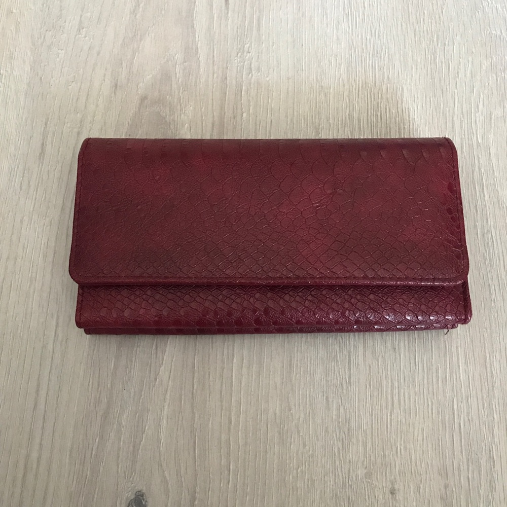 NWOT - Red wallet with RFID protection