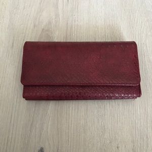 NWOT - Red wallet with RFID protection