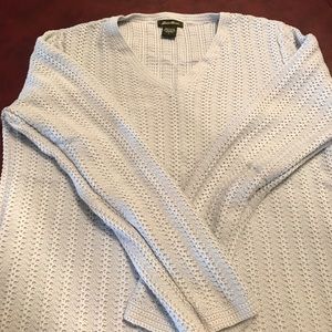 Eddie Bauer light blue V-Neck sweater