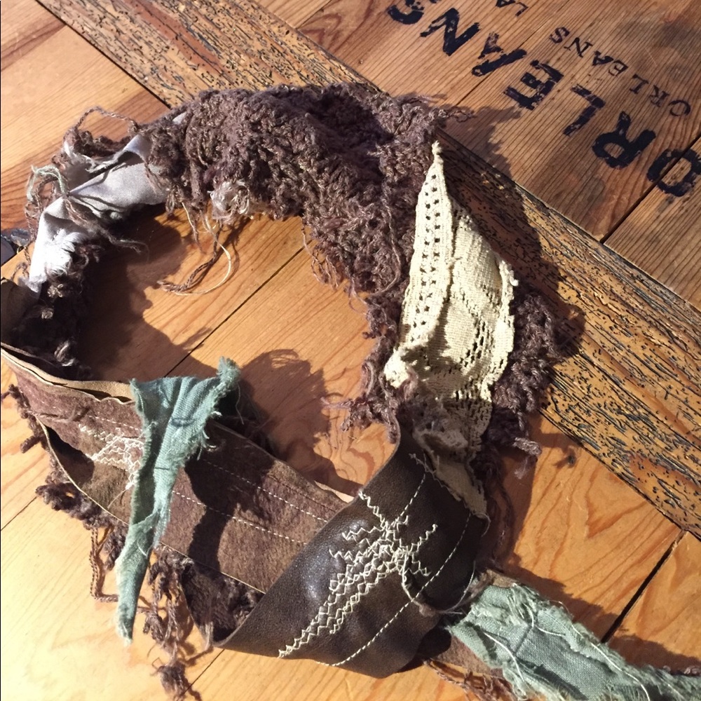 Upcycled bandana-esque scarf - Picture 6 of 8