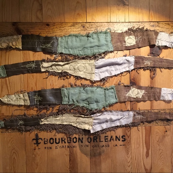 Upcycled bandana-esque scarf - Picture 3 of 8