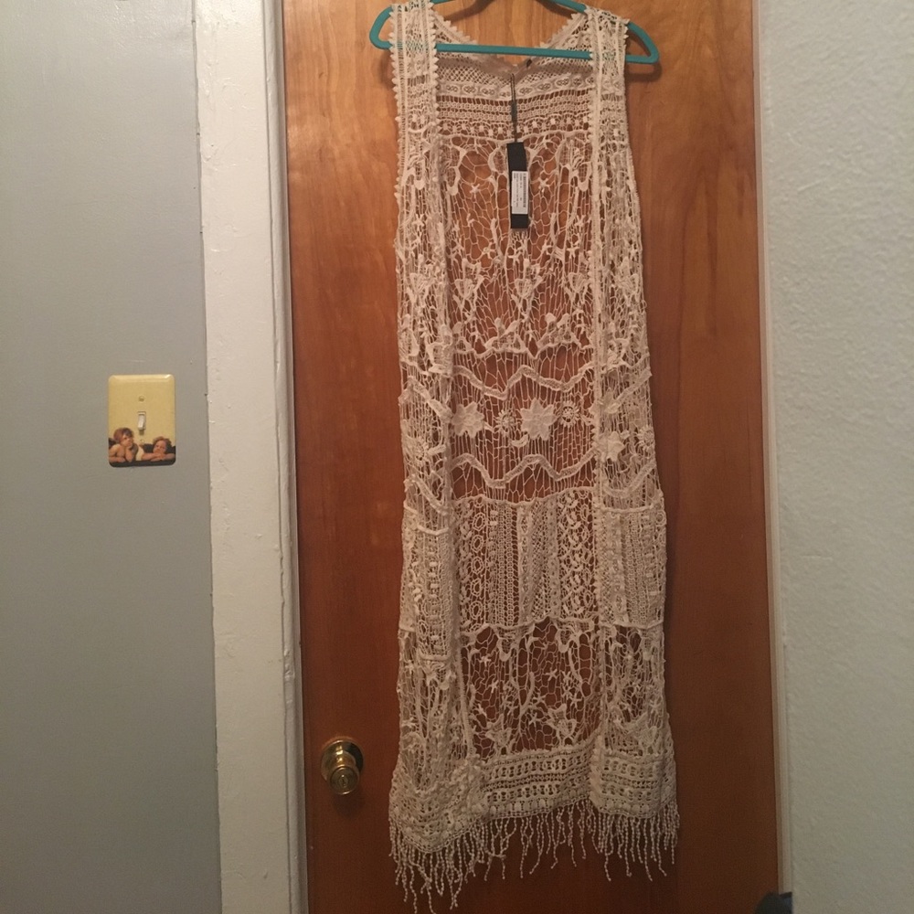 Crochet Tank Cardigan