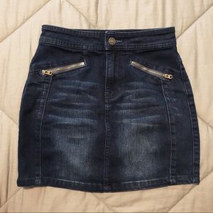 NWOT Abercrombie & Fitch high waisted denim skirt