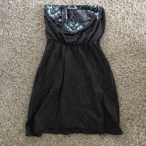 XS strapless dress. Slate gray with sequins