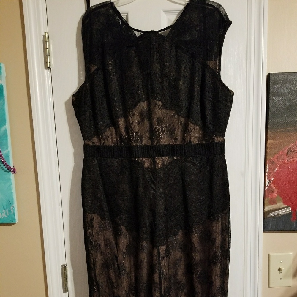 Black lace dress