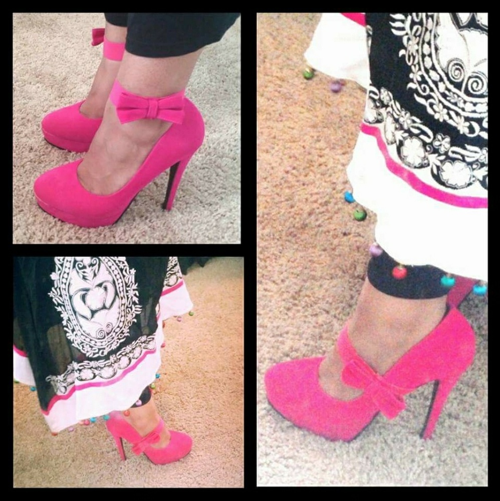 Hot Pink Pumps