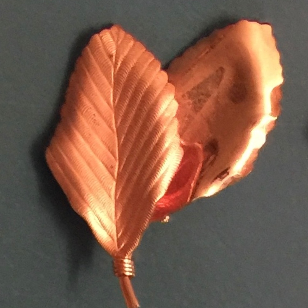 Vintage "Golden" Leaf Brooch