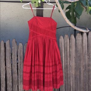 Red Dress Anthropology sz4
