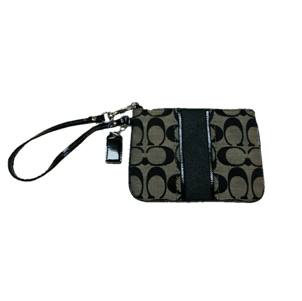 COACH heritage authentic wristlet wallet