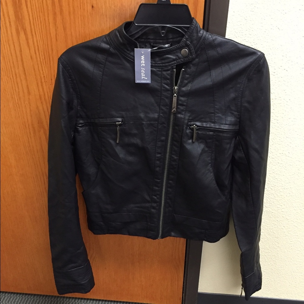 Black Leather Jacket - Brand New