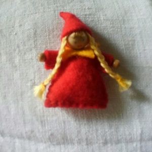 Swedish Girl Felt Stuffed Pin