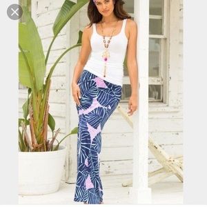 Lilly Pulitzer palm leaf maxi skirt S