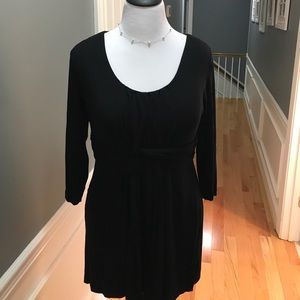 Soma, black empire waist top