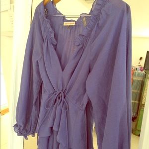 Rebecca Taylor Silk Blouse in Lavender