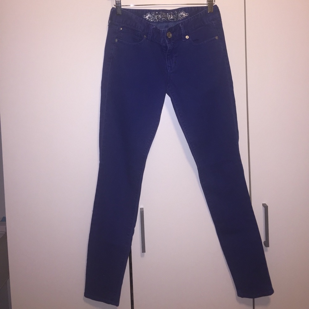 Royal blue Stella Express jean legging! Low rise