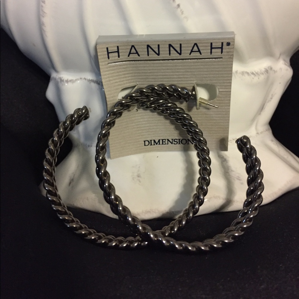 🔥5 for $20🔥NWT - Antiqued, Rope Hoop Earrings