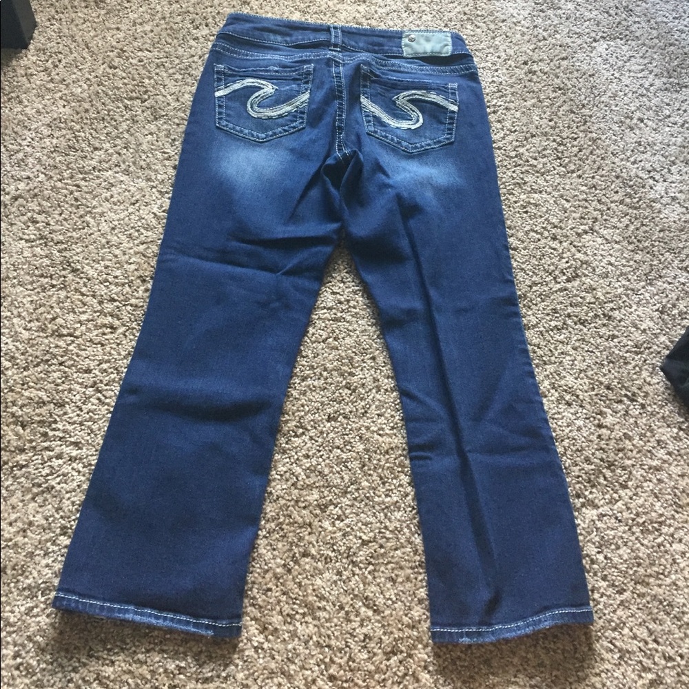 Silver capris