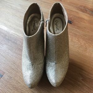 Sparkle platform heels