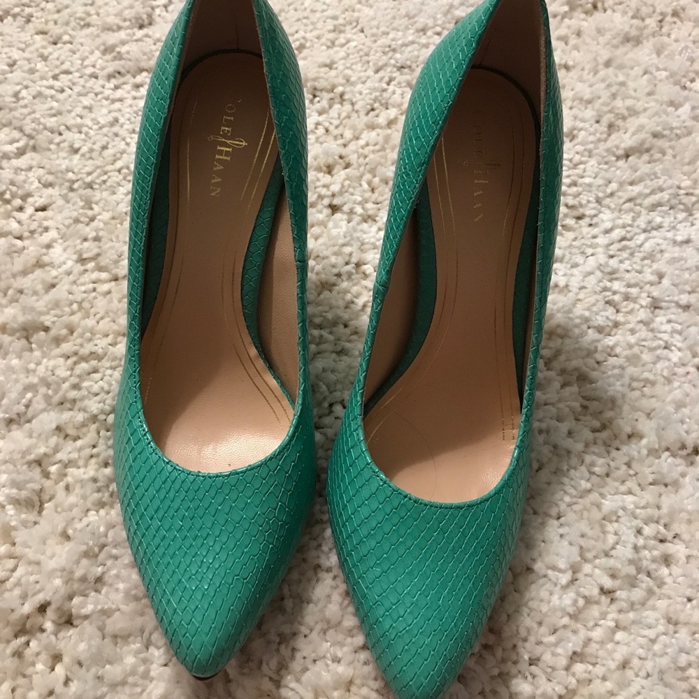 Cole Haan "Chelsea Point High" Leather Pump