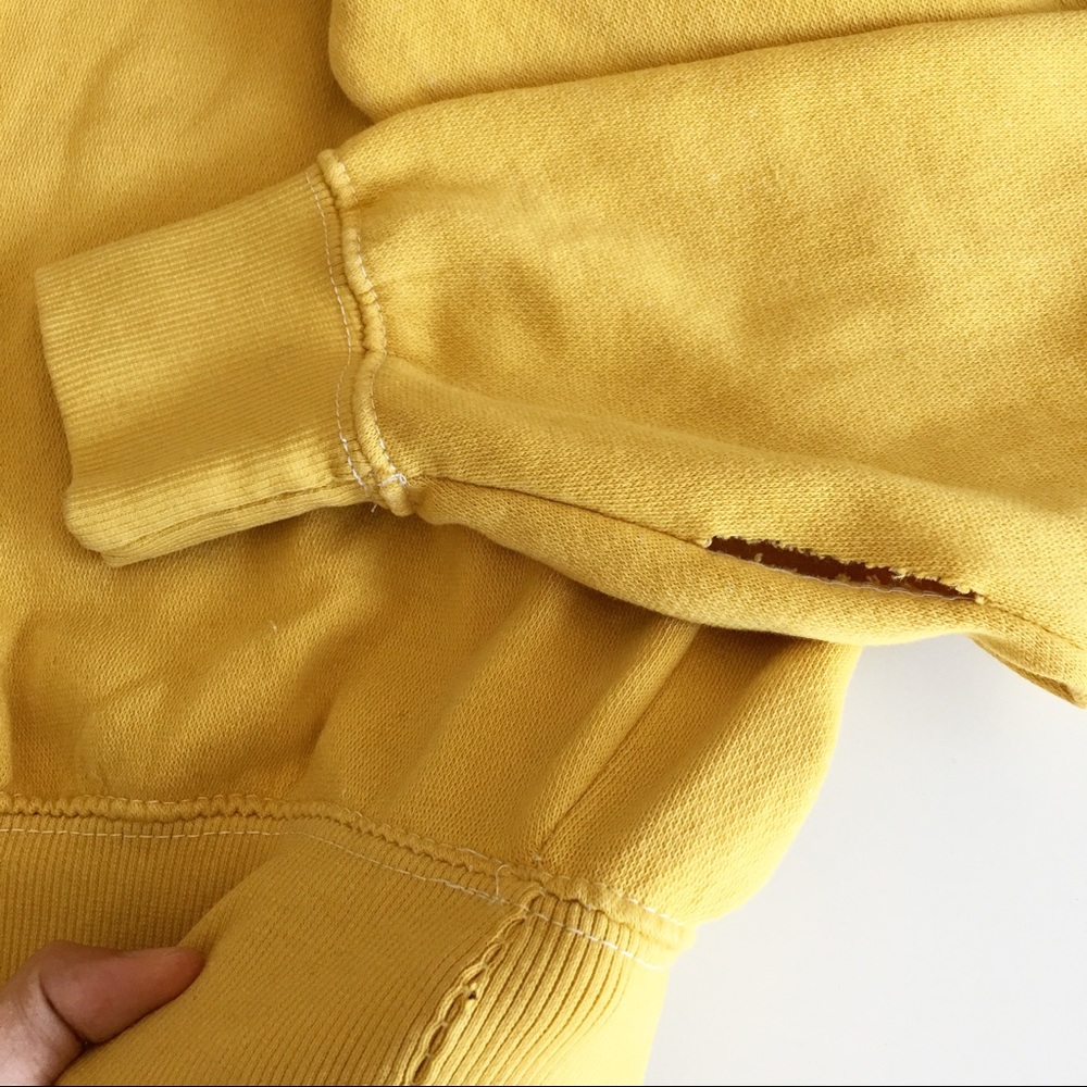NWOT flawed mustard Erica sweatshirt - Picture 3 of 4