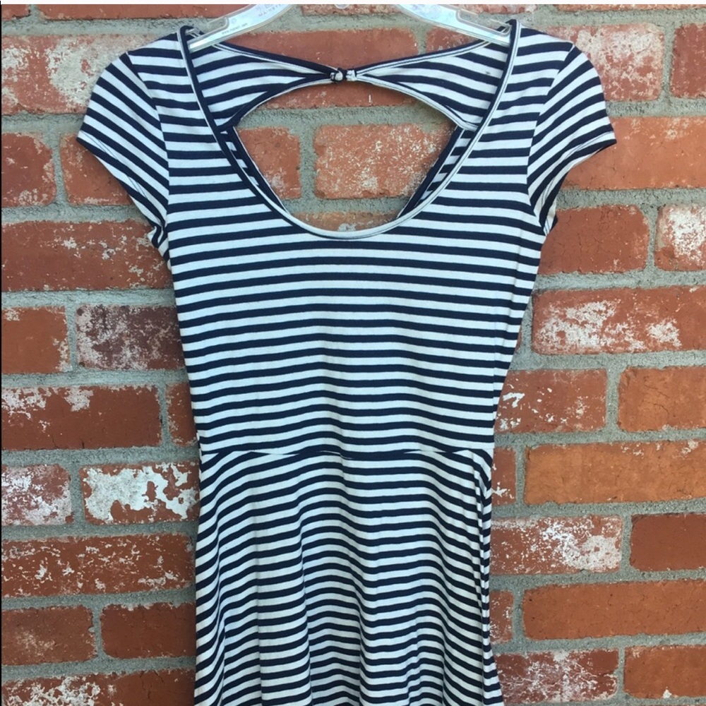 Blue striped Dress