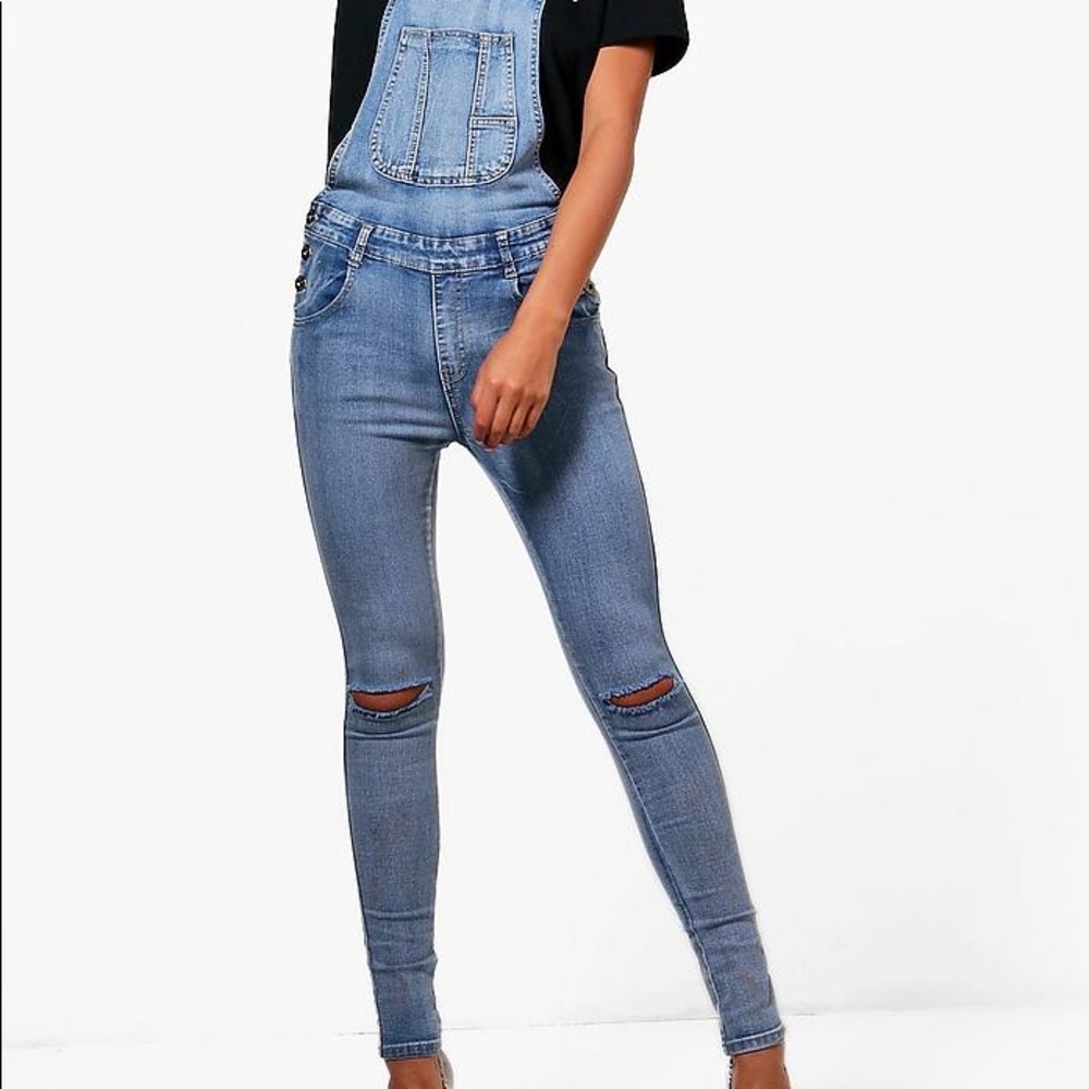 Denim Overalls - Boohoo size 10