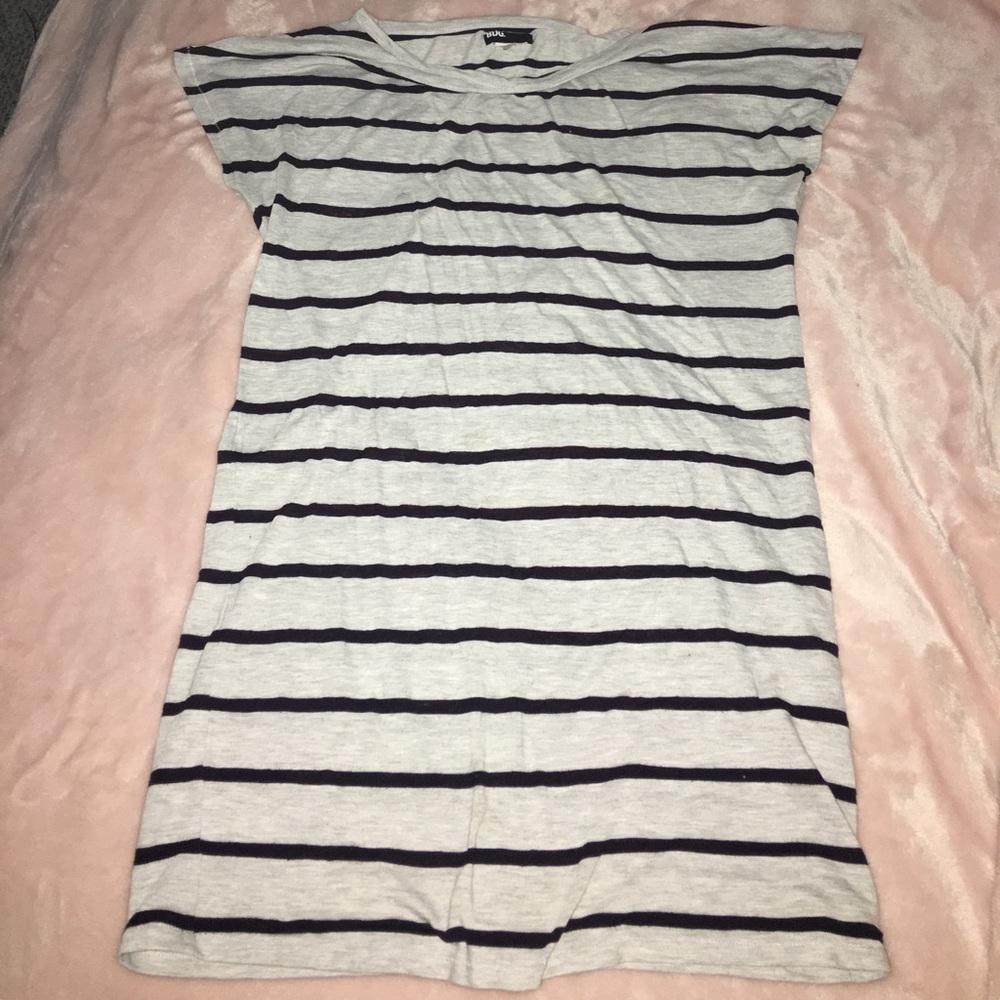 BDG gray dress with purple stripes