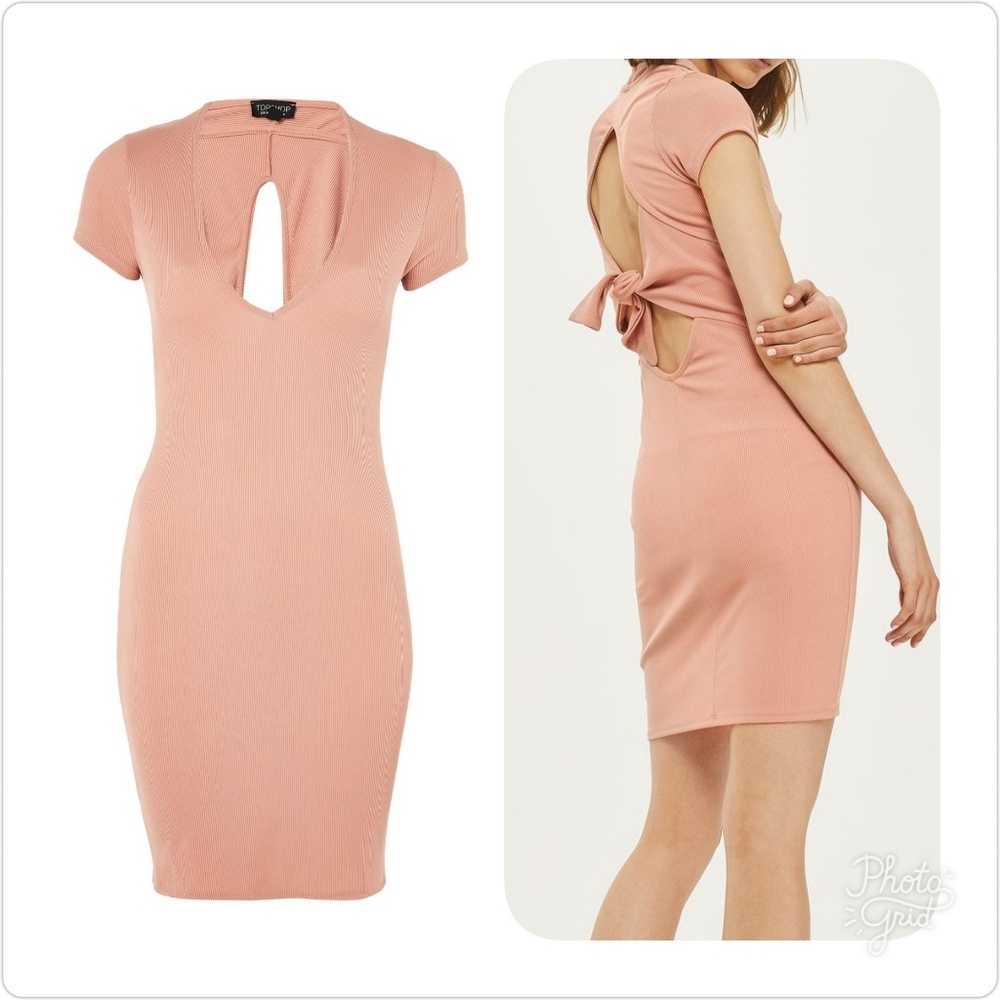 Topshop Ribbed Dress