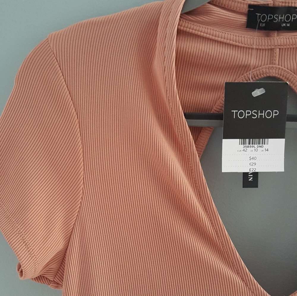 Topshop Ribbed Dress - Picture 2 of 6